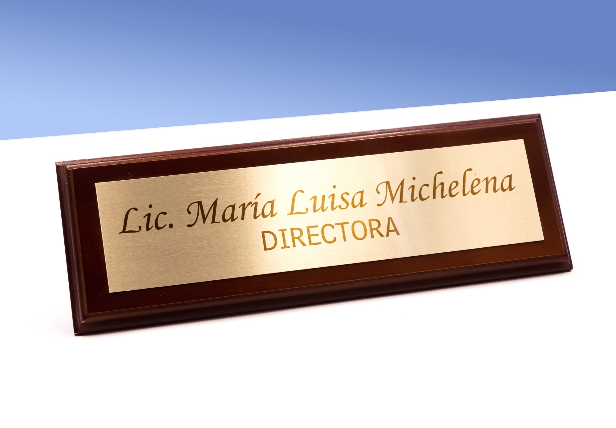 Porta-nombres personalizado madera MDF